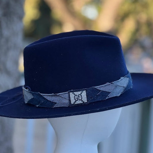 Denim Hatband GG stamp