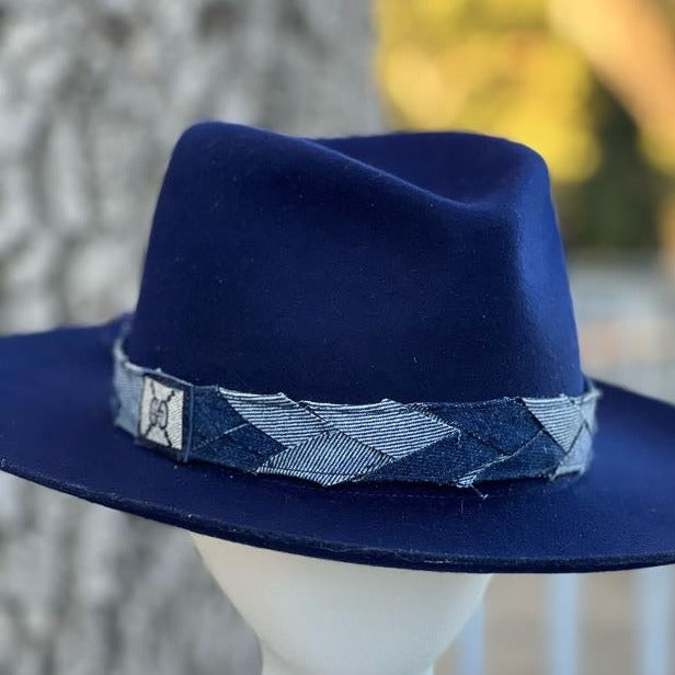 Denim Hatband GG stamp