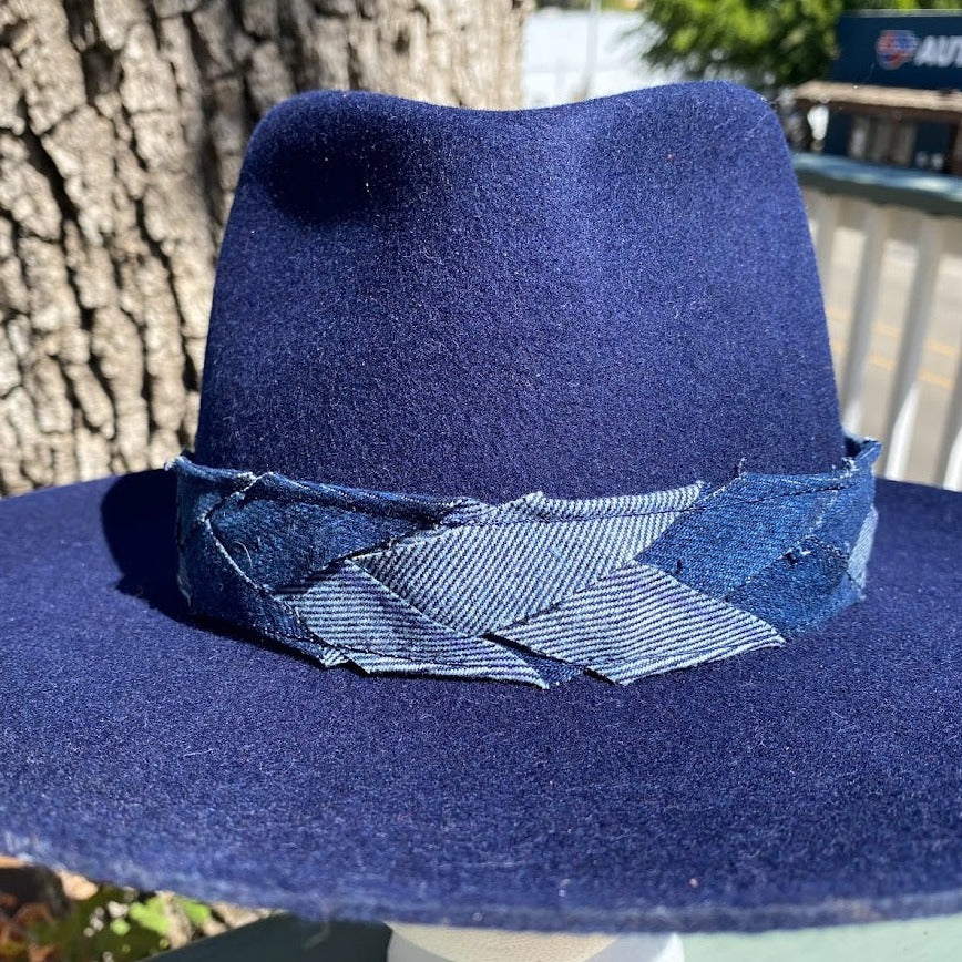 Denim Hatband GG stamp