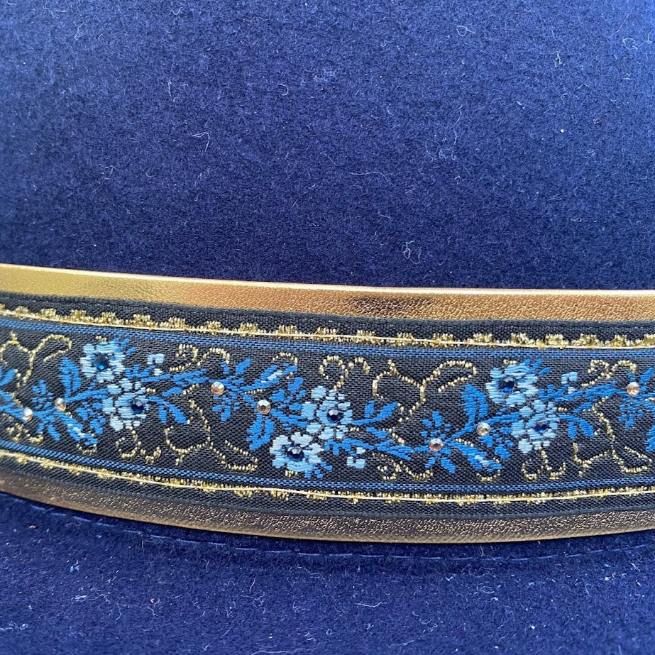 Blue and Gold Floral